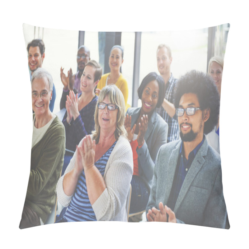 Personality  Group Of People Clapping With Gladness Pillow Covers