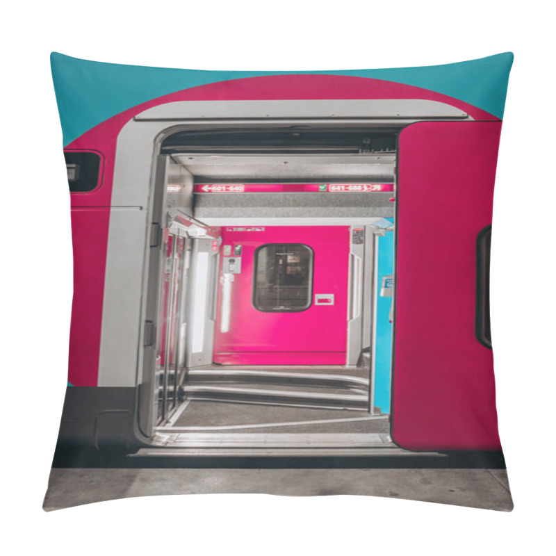 Personality  Toulon, France - July 10, 2024 : Entrance Of The Ouigo Train In The South Of France Pillow Covers