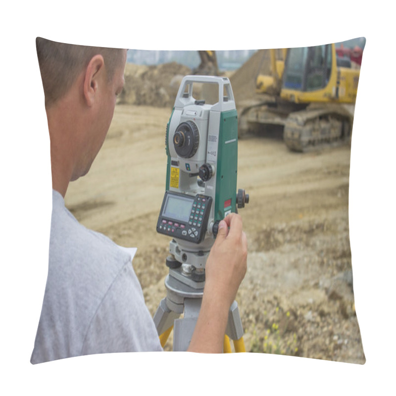 Personality  Land Surveyor Working Pillow Covers