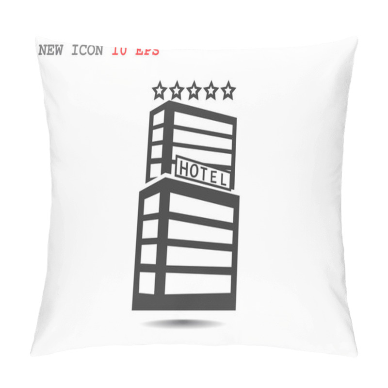 Personality  Hotel Building Web Icon Pillow Covers