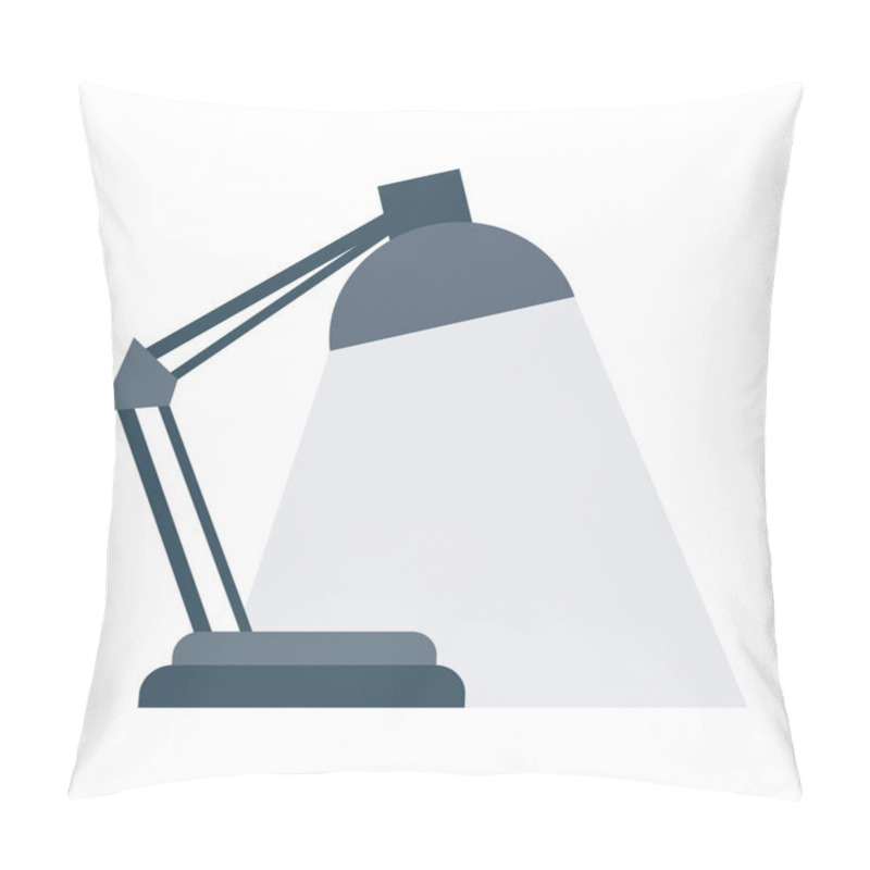 Personality  Desk Lamp Vector Icon Pillow Covers