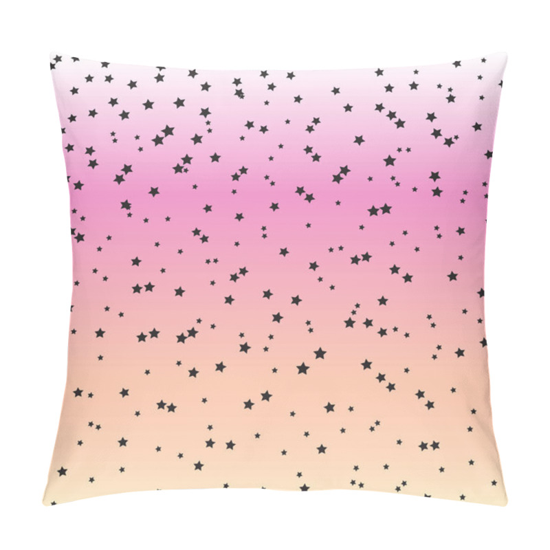 Personality  Star Background. Vector Confetti Design Pattern. Falling Shiny Stars. Eps10. Pillow Covers