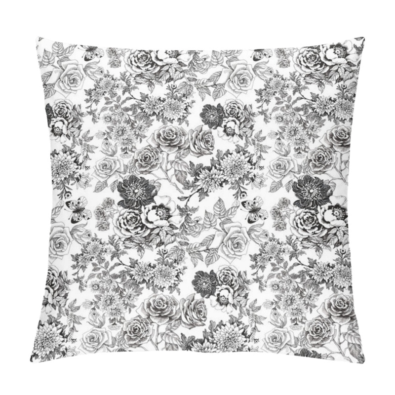 Personality  Floral Pattern With Butterflies Pillow Covers