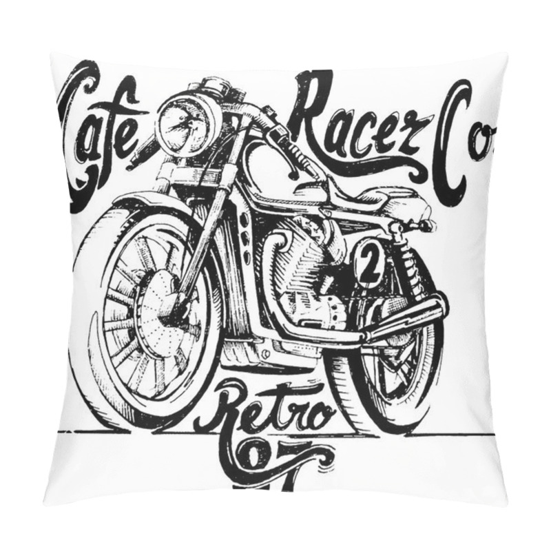 Personality   Cafe Racer Retro Poster Pillow Covers