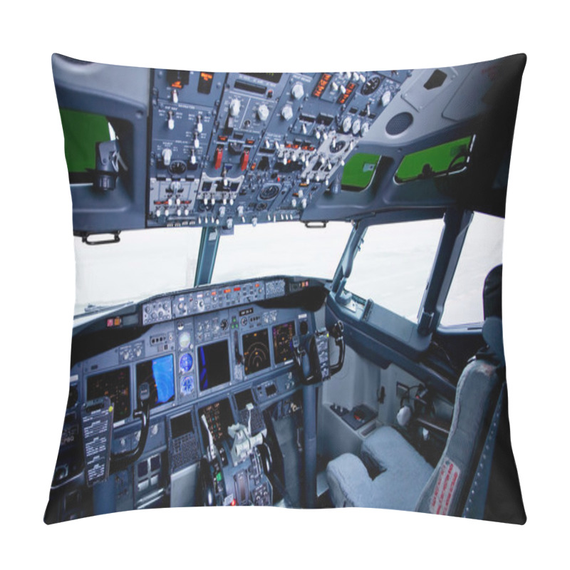 Personality  Boeing Interior, Cockpit View Pillow Covers