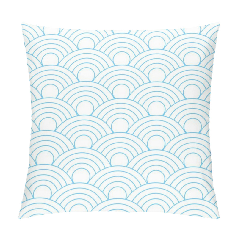 Personality  Seamless Abstract  Fish Scale Pattern Pillow Covers