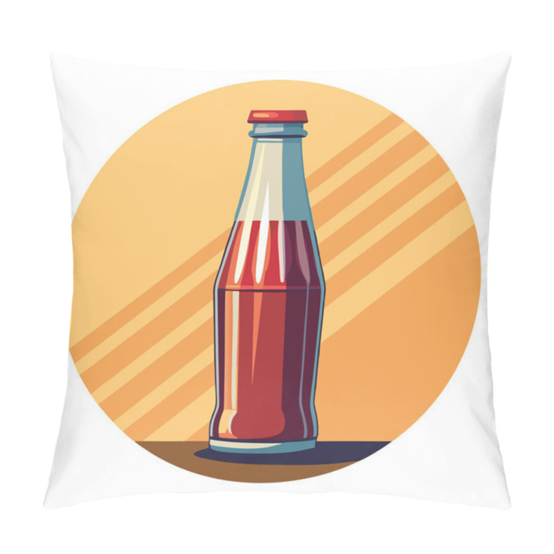 Personality  Retro Soda Bottle Illustration Vector Pillow Covers