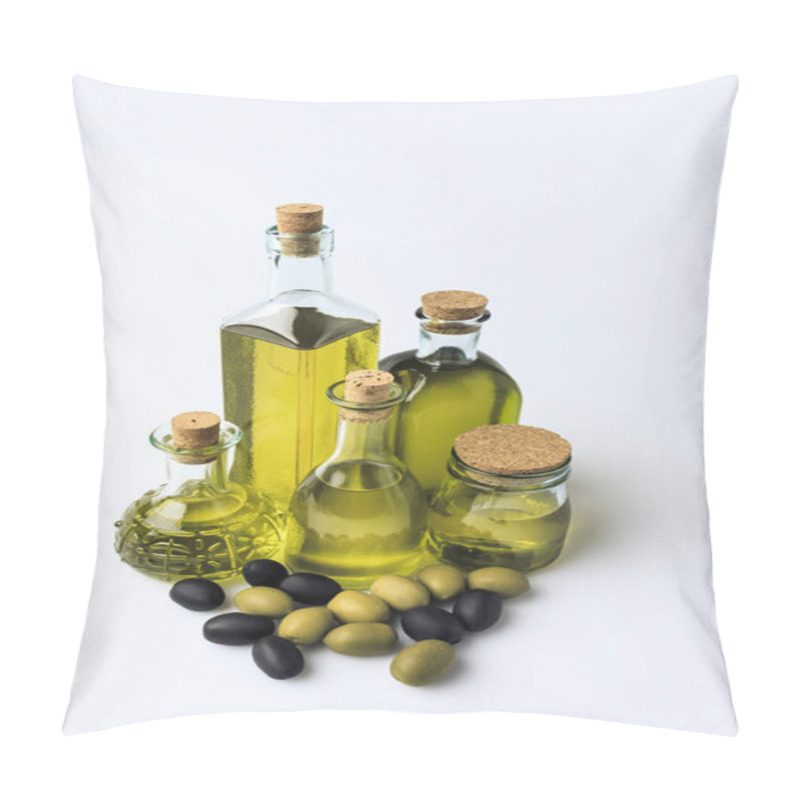 Personality  Glass Bottles With Olive Oil Pillow Covers