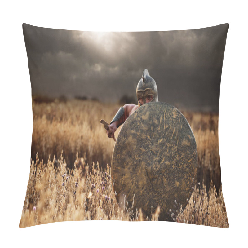 Personality  Incognito Warrior Going Forward In Attack. Pillow Covers