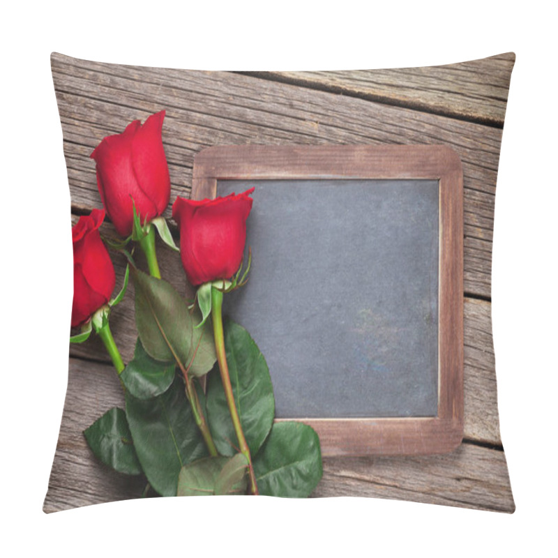 Personality  Rose Flowers And Chalkboard Pillow Covers