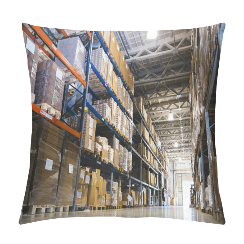 Personality  Interior Of Modern Warehouse Pillow Covers