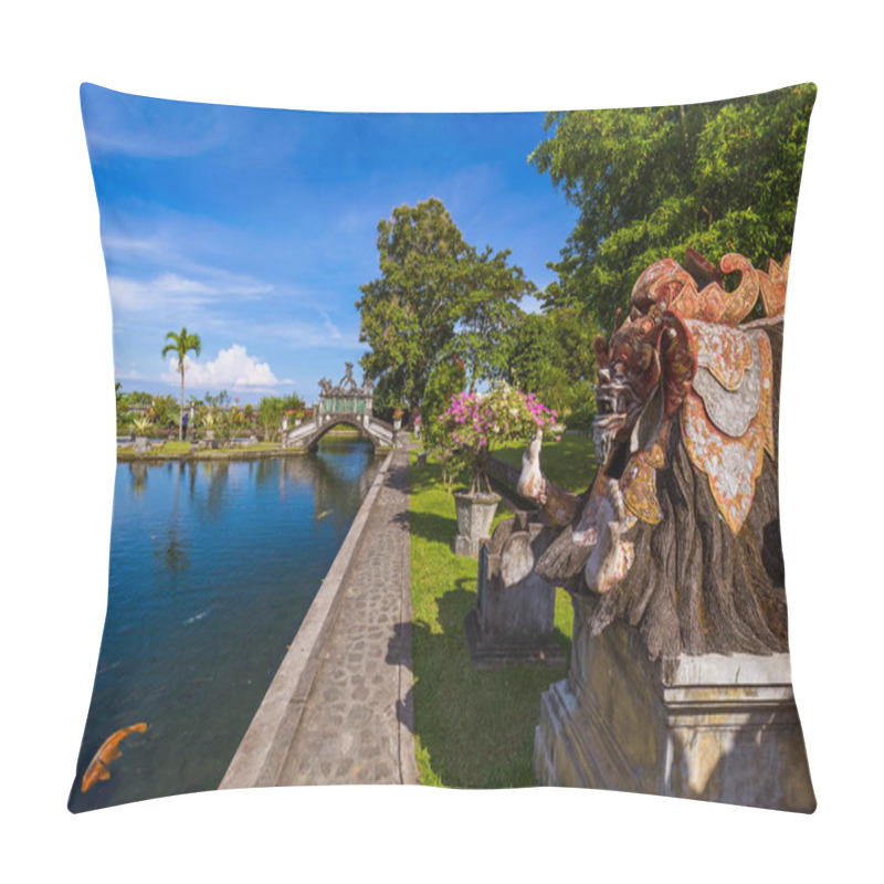 Personality  Water Palace Tirta Ganga In Bali Island Indonesia - Travel And Architecture Background Pillow Covers