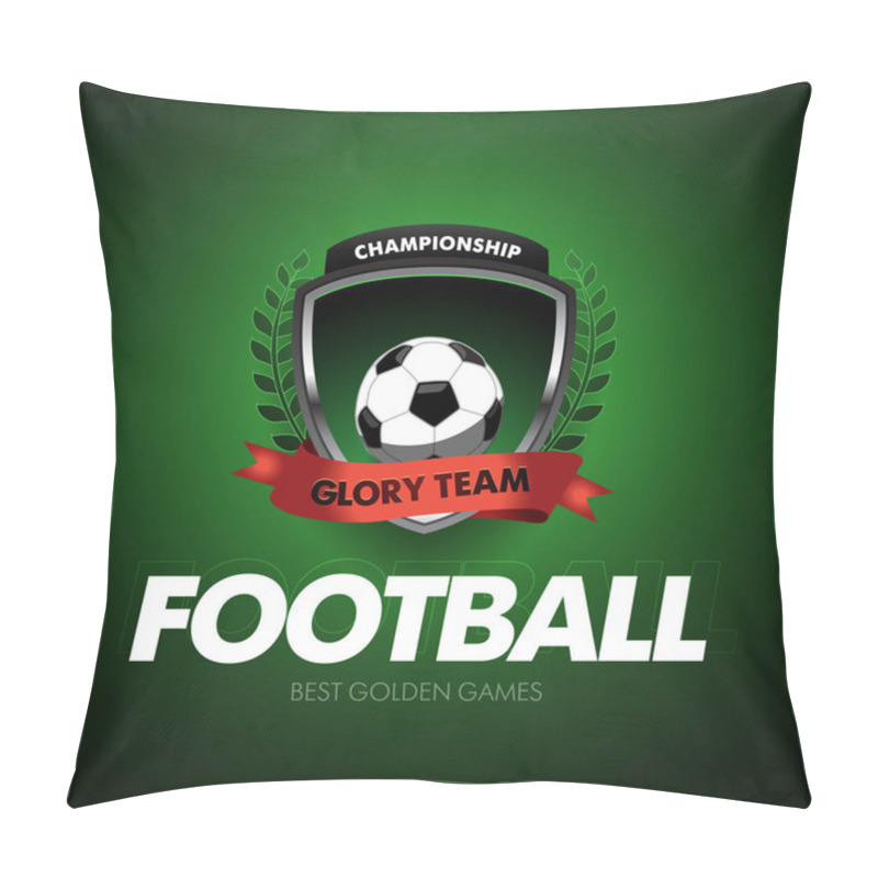 Personality  Football Logo Template Pillow Covers