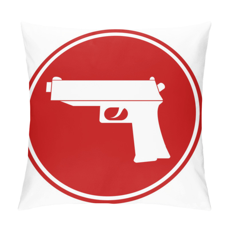 Personality  Gun Button Pillow Covers