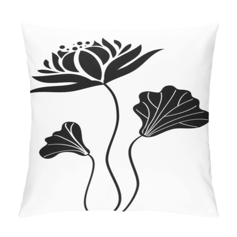 Personality  Lotus Pattern Pillow Covers