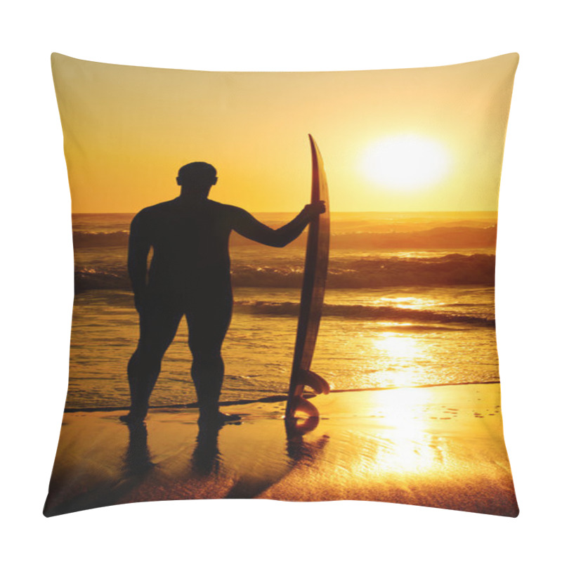 Personality  A Surfer Watching The Waves Pillow Covers