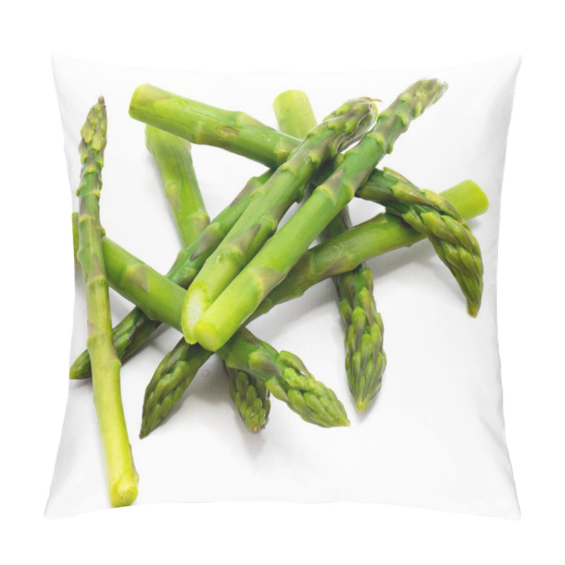 Personality  Asparagus Isolated On White Pillow Covers