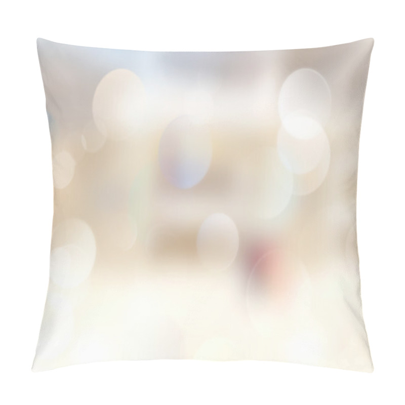 Personality  Beige Indoor Blurred Image Background. Pillow Covers