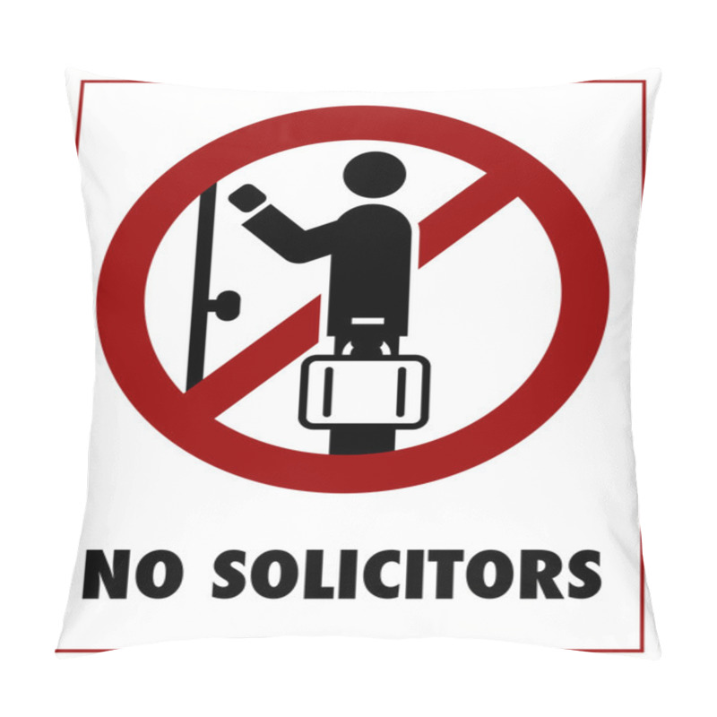 Personality  No Solicitors Pillow Covers