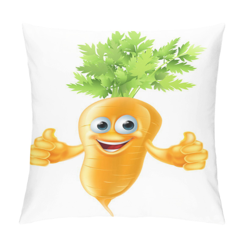 Personality  Carrot Mascot Cartoon Pillow Covers