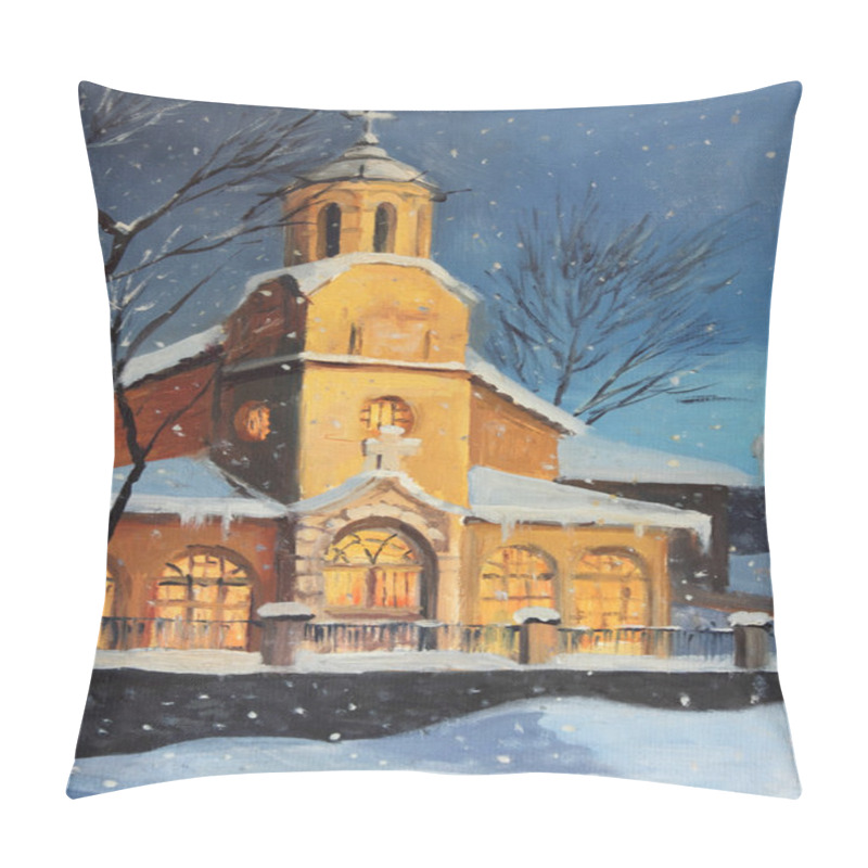 Personality  Christmas Magic In The Mountains Pillow Covers