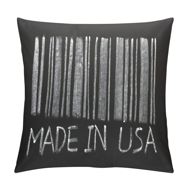 Personality  Barcode Written On A Blackboard Pillow Covers