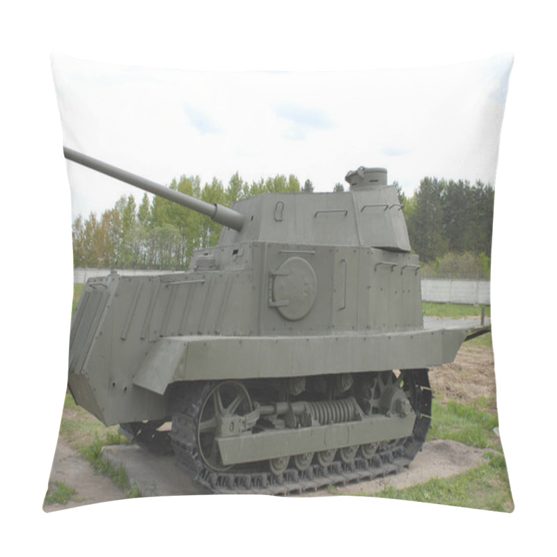 Personality  Penetrator Ni (fear) In The Museum Of Armored Vehicles, Kubinka, Side View Pillow Covers