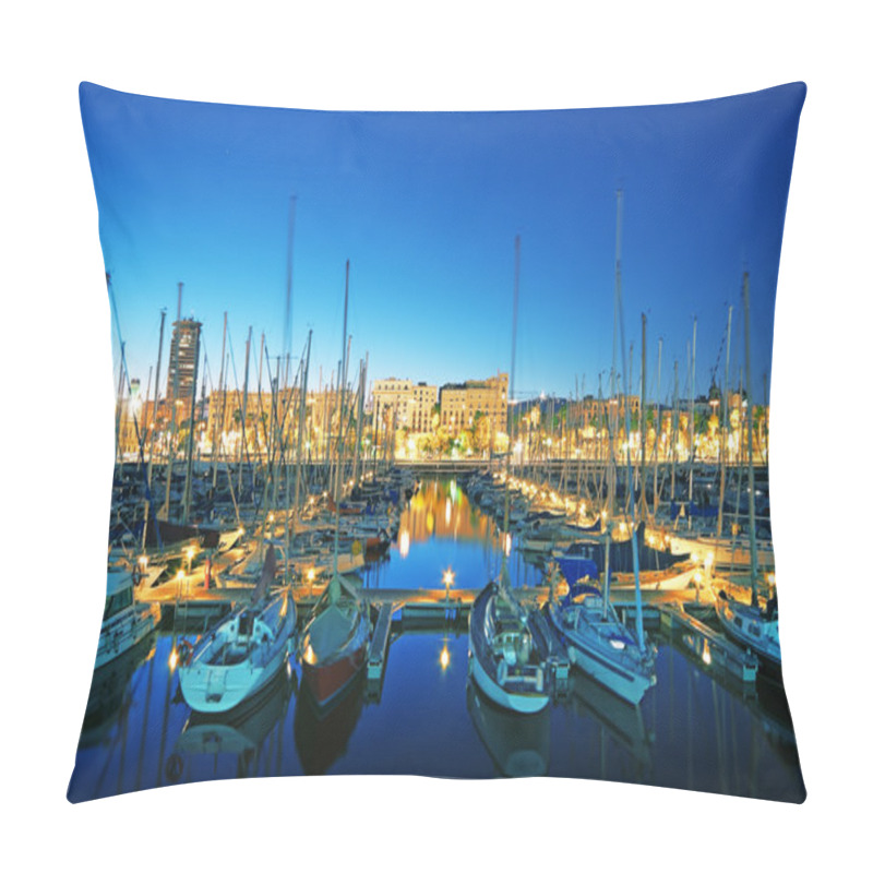 Personality  Marina Port Vell In Barcelona - Spain Pillow Covers