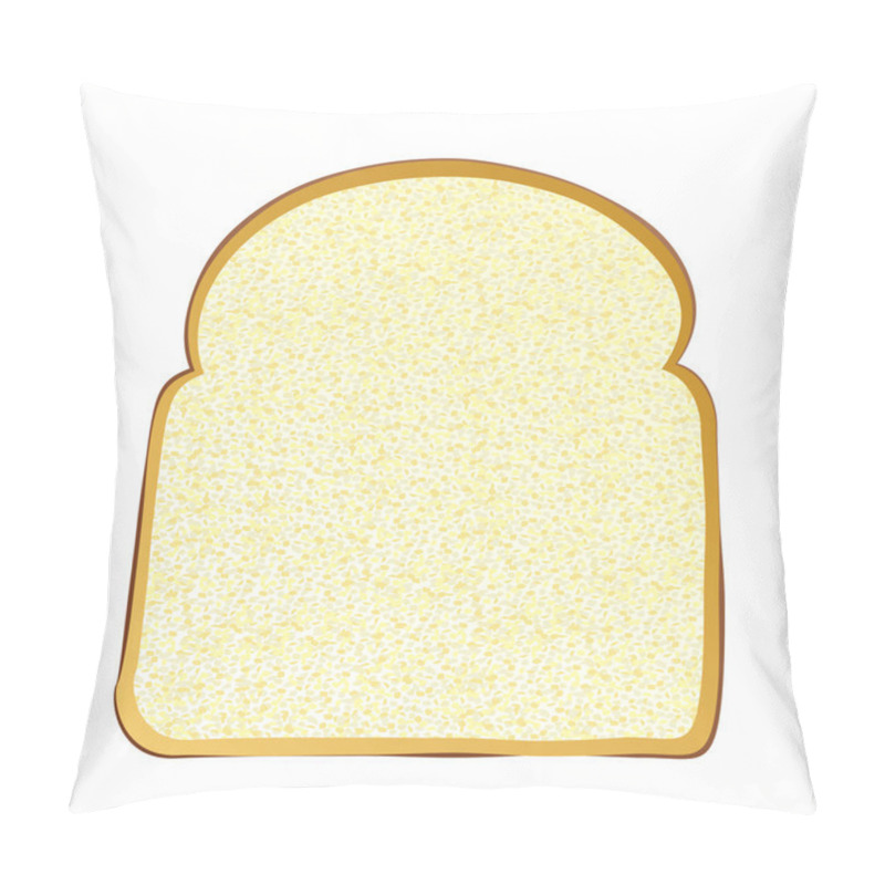 Personality  Slice Of White Bread Pillow Covers