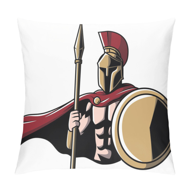 Personality  Spartan Illustration Design Pillow Covers