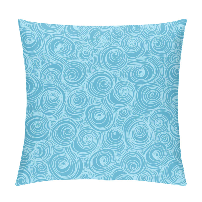 Personality  Waves And Curls Background. Pillow Covers