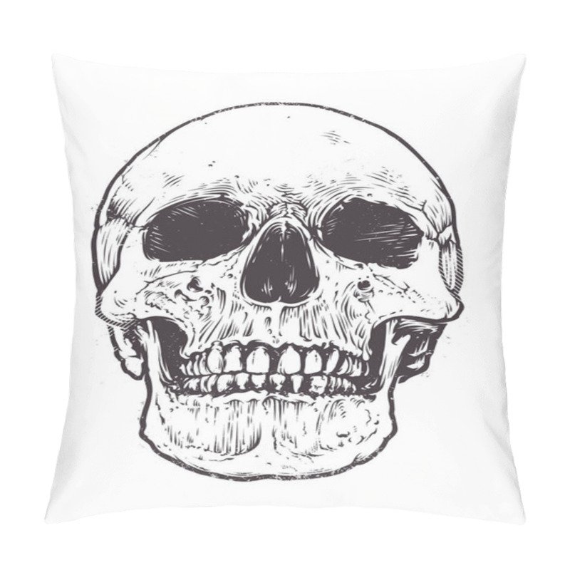 Personality  Anatomic Skull Vector Pillow Covers