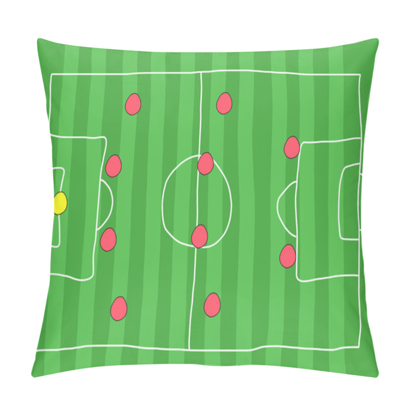 Personality  Football Tactics Pillow Covers