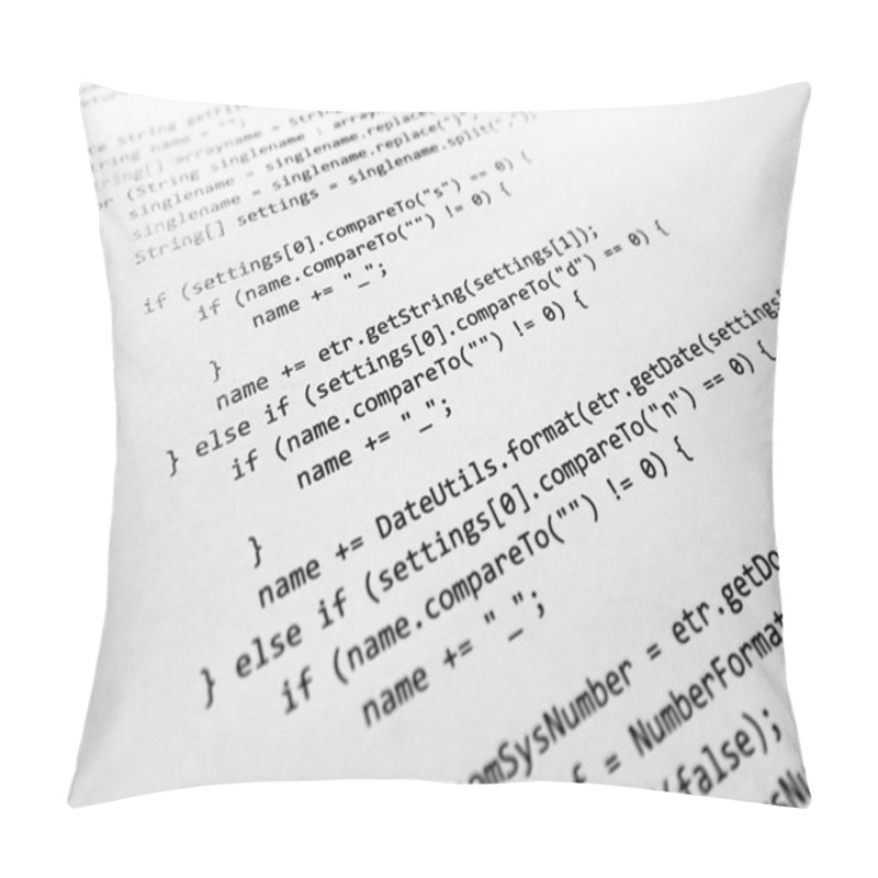 Personality  Java Source Code Pillow Covers