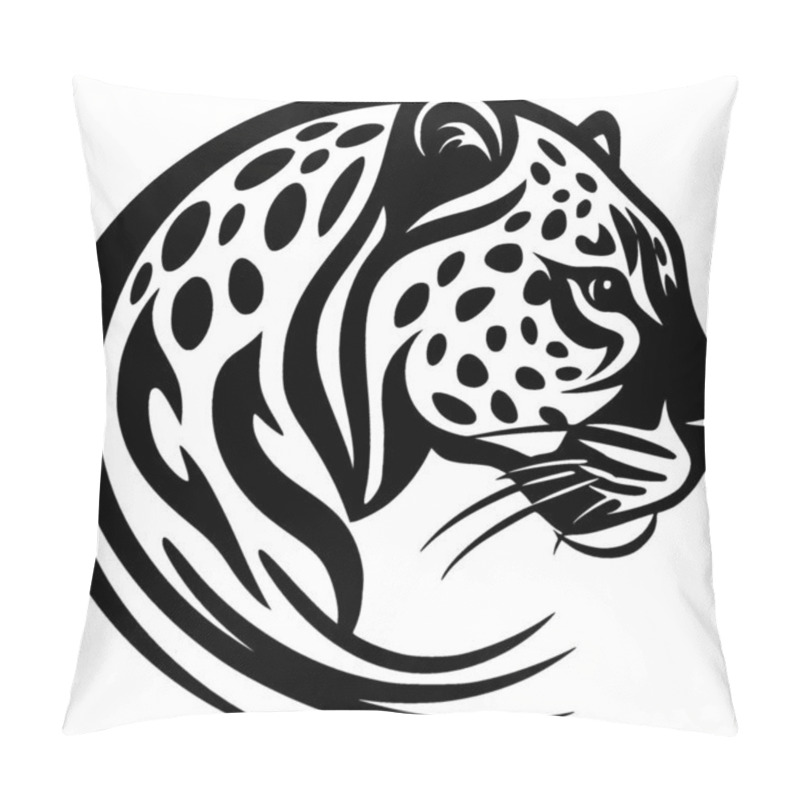 Personality  Leopard - Minimalist And Simple Silhouette - Vector Illustration Pillow Covers