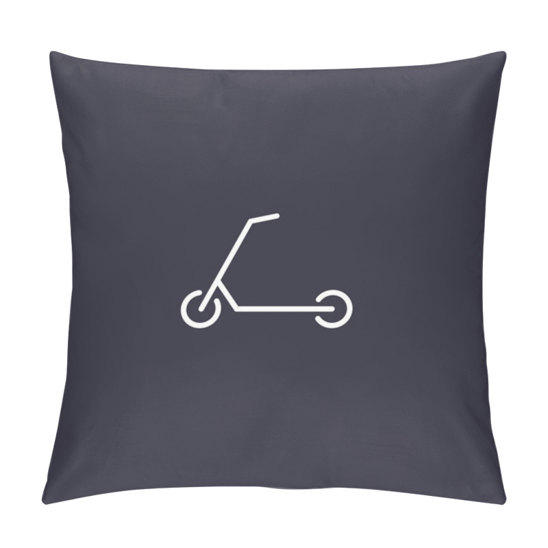 Personality  Scooter For Children Icon Pillow Covers