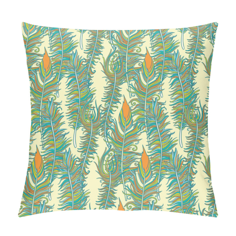 Personality  Feathers Pattern Pillow Covers