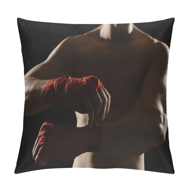 Personality  Close Up Boxer Bandaging Hands Pillow Covers