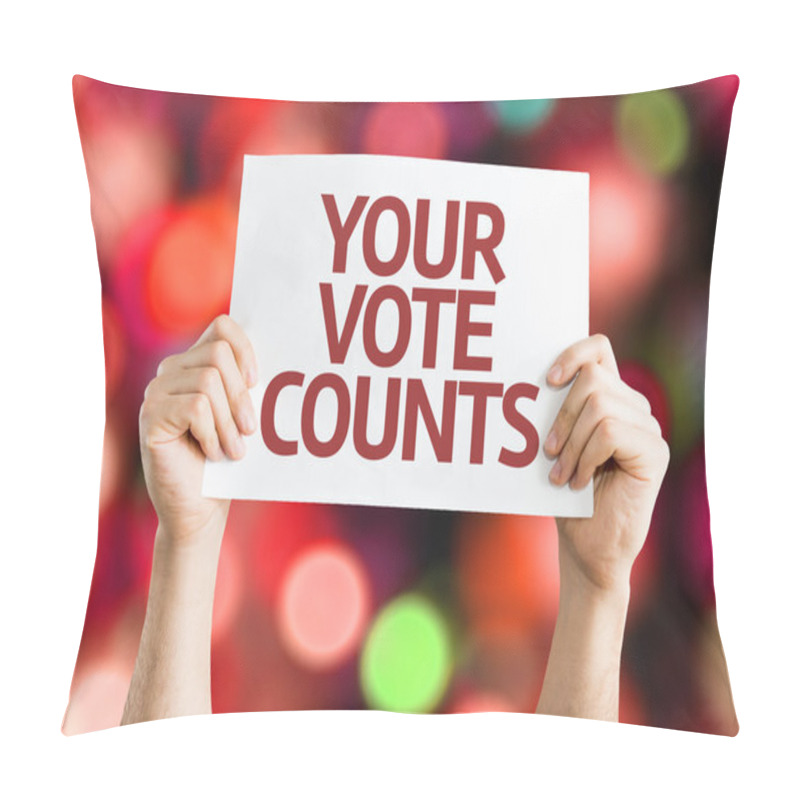 Personality  Your Vote Counts Card Pillow Covers