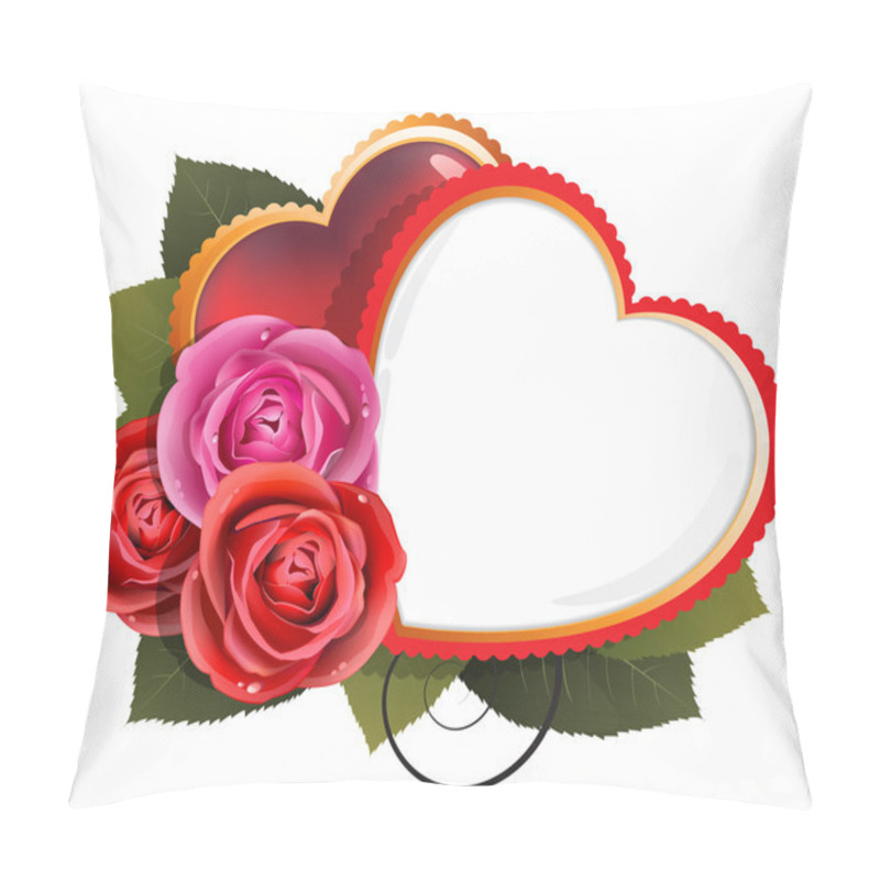 Personality  Roses And Hearts. Valentine's Day Card Pillow Covers