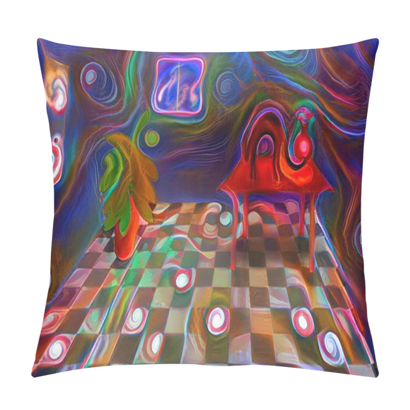 Personality  Modern Digital Abstract. 3D Rendering Pillow Covers