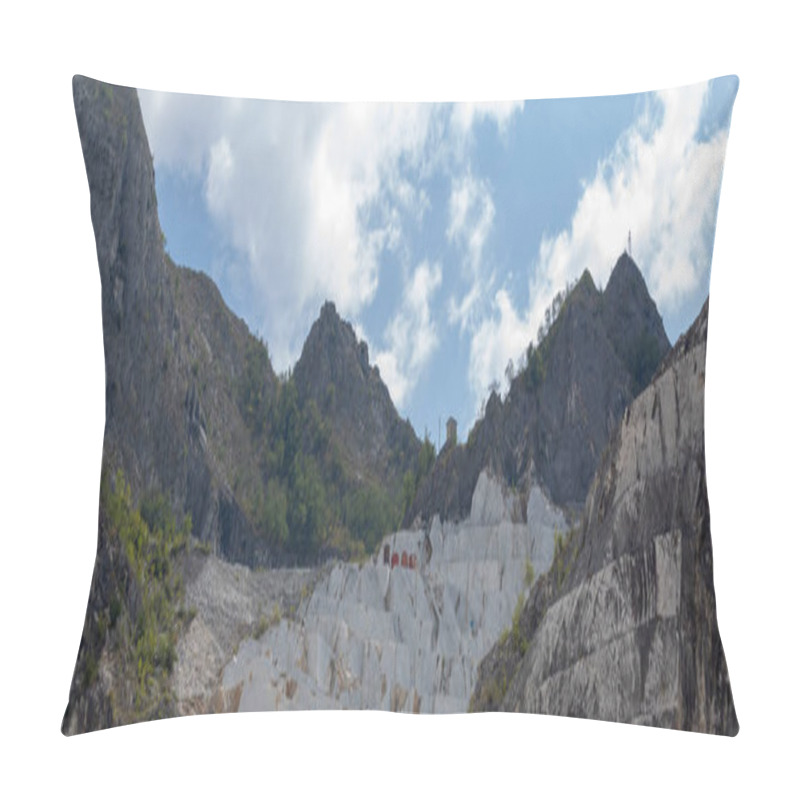 Personality  Carrara Marble Mine In Italy Pillow Covers