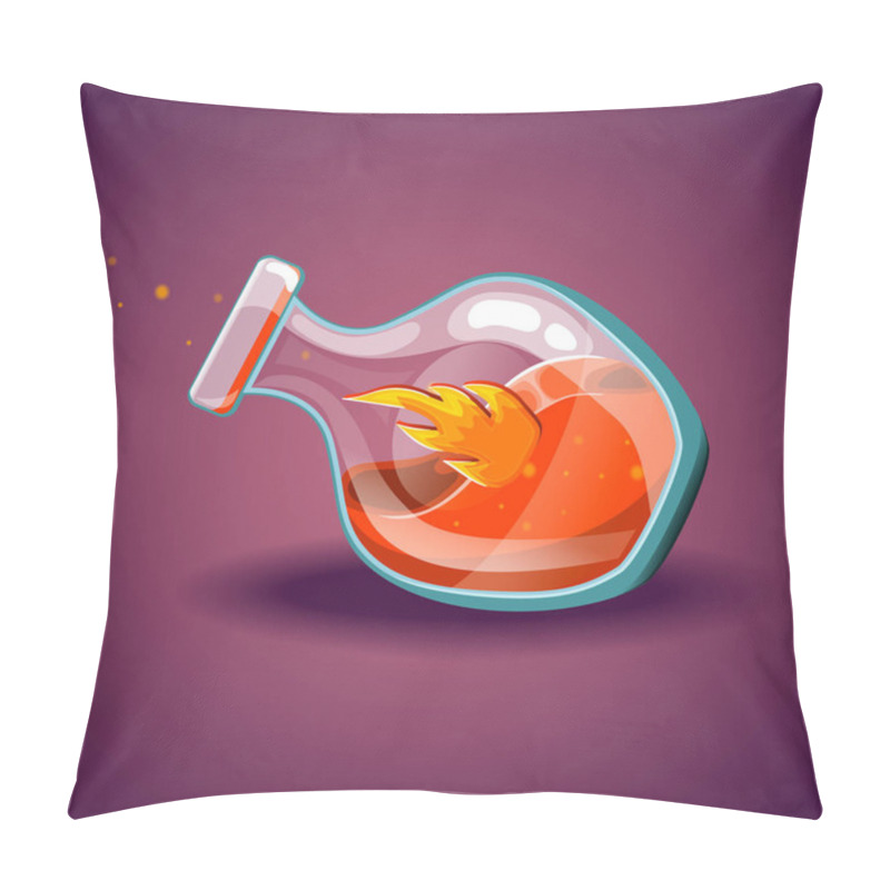 Personality  Bottle With Flame, Magic Elixir Pillow Covers