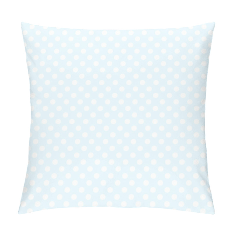 Personality  Seamless Blue Polka Dot Background Pillow Covers