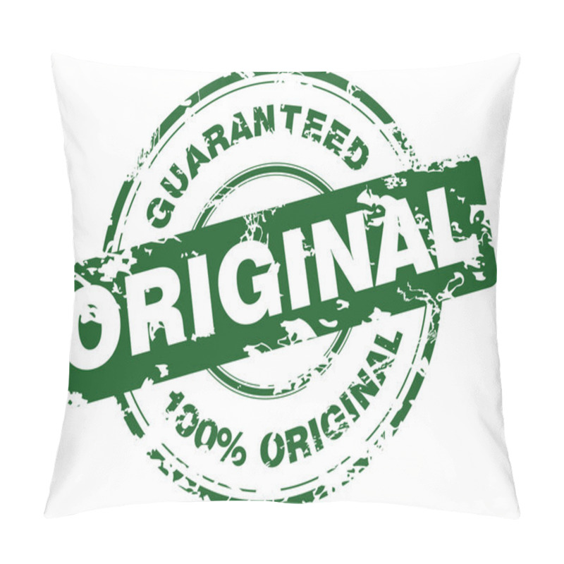 Personality  Green Grunge Stamp Pillow Covers