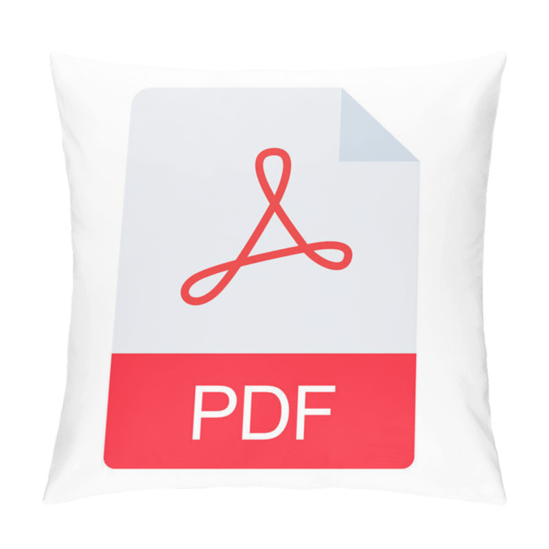 Personality  Pdf Icon, Vector Illustration. Flat Design Style. Vector Pdf Icon Illustration Isolated On White, Pdf Icon Eps10. Pdf Icons Graphic Design Vector Symbols. Pillow Covers