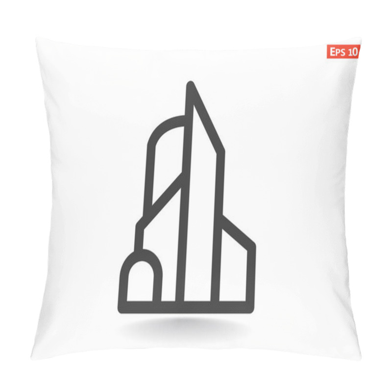 Personality  Office Uilding Web Icon Pillow Covers