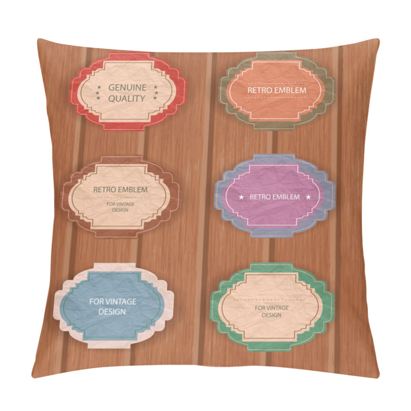 Personality  Set Of Vector Labels Pillow Covers