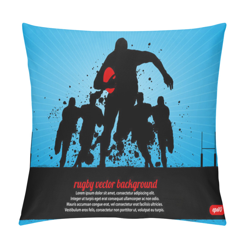 Personality  Rugby Poster Pillow Covers