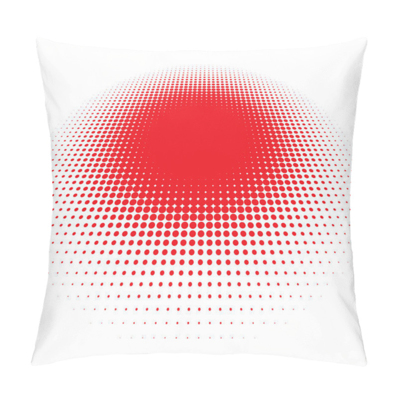 Personality  Colorful Halftone Vector Pattern, Texture In 3d Perspective. Circles, Dots, Screentone Illustration. Freckle, Stipple-stippling, Speckles Illustration. Pointillist Vector Art Pillow Covers